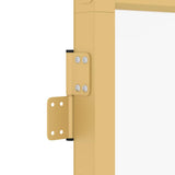 Interior Door Slim Golden 102.5x201.5 cm Tempered Glass and Aluminium 155147