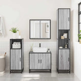 Bathroom Cabinet Grey Sonoma 35x37.5x100 cm Engineered Wood 849242