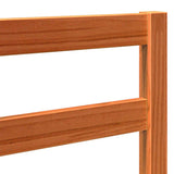 Bed Headboard Wax Brown 145.5 x 4 x 104 cm Solid Pine Wood 867397