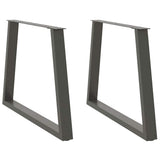 Dining Table Legs V-Shape 2 pcs Anthracite 90x cm Steel 4012578