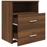 Bed Cabinets 2 pcs Brown Oak 50x32x60 cm 815863