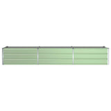 Planter Pastel Green 290 x 50 x 45 cm Galvanised Steel 42018258