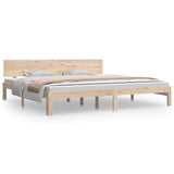 Bed Frame without Mattress Solid Wood Pine 200x200cm 810515