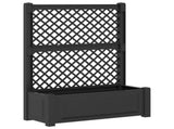 Big Planter with Trellis Anthracite 99.5 x 43 x 133.5 cm PP 42041724