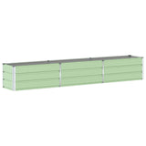Planter Pastel Green 290 x 50 x 45 cm Galvanised Steel 42018258