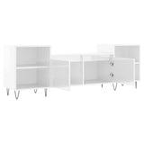 TV Cabinet High Gloss White 160x35x55 cm Engineered Wood 831342