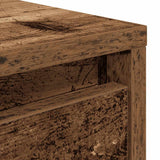 Coffee Table with Drawers Old Wood 100x100x40 cm 3328406