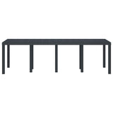 Garden Dining Table Anthracite 250 x 100 x 73 cm Poly Rattan 871692