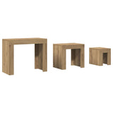 Nesting Coffee Tables 3 pcs Artisian Oak Engineered Wood 856673