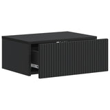 Wall-Mounted Bedside Cabinet Black 49 x 34.5 x 20 cm 898447
