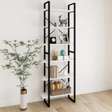 High Cabinet White 80x30x210 cm Solid Pine Wood 806543