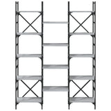 Bookshelf Grey Sonoma 127.5x28.5x172.5 cm Engineered Wood 838871