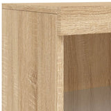 Sideboard with LED Lights Sonoma Oak 181.5x37x100 cm 3209151