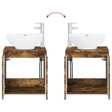 Bathroom Cabinet Set 3 pcs Smoked Oak 49.5 x 44.5 x 65 cm 3405692