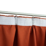 Blackout Curtains with Hooks 2 pcs Rust 140x245 cm 134475