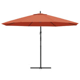 Cantilever Garden Parasol with Aluminium Pole 350 cm Terracotta 44508