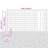 Fence and Post Green 1 x 25 m Steel 3336022