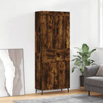 Highboard Smoked Oak 69.5x34x180 cm Engineered Wood 3199894