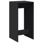 ZNTS Bar Table Black 51x50x103.5 cm Engineered Wood 854419