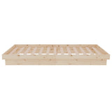 Bed Frame without Mattress Solid Wood Single 819937