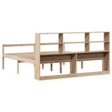 Bookcase Bed without Mattress 180x200 cm Super King Solid Wood Pine 3322022