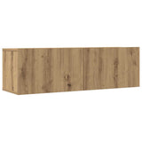 7 Piece TV Cabinet Set Wall-mounted Artisan Oak Engineered Wood 3329214