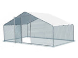 6.5 x 10 ft Large Metal Chicken Coop, Walk-in Poultry Cage Chicken Hen Run House with Waterproof 08931110