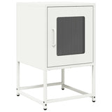 ZNTS Bedside Cabinet White 36x39x60.5 cm Cold-rolled Steel 853331