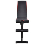 Adjustable Sit-up Bench with Barbell and Dumbbell Set 60.5 kg 275348