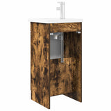 Bathroom Vanity with Sink Smoked Oak 42 x 40 x 84.5 cm 890089