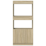 Highboard Sonoma Oak 63x33x140 cm Engineered Wood 855108
