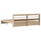 Bed Frame with Headboard without Mattress 200x200 cm 3306744