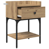 Bedside Table 2 pcs Artisan Oak 40 x 29 x 60 cm Engineered Wood 881829