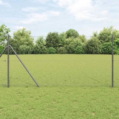 Hexagon Fence Grey 1.4 x 10 m Steel 42005501