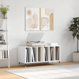Record Cabinet High Gloss White 100x38x48 cm Engineered Wood 831742