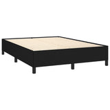 Bed Frame without Mattress Black 135x190 cm Double Double Fabric 349859