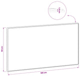 Wall-Mounted Headboard BREDA High Gloss White Engineered Wood 897639