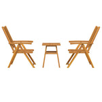 Garden Bistro Set Brown Solid acacia wood 3154120