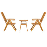 Garden Bistro Set Brown Solid acacia wood 3154120