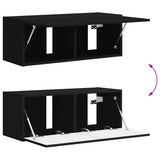 TV Wall Cabinet Black 78.5 x 31 x 29.5 cm Engineered Wood 892211