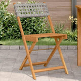 Bistro Chair Set of 2 Grey 367676