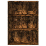 Bookcase Smoked Oak 80x30x114 cm Engineered Wood 857935