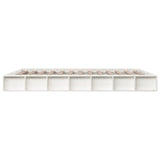 Bed Frame without Mattress White 180x200 cm Super King Solid Wood 820662