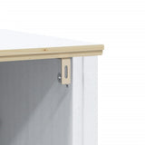 3 Piece Bathroom Furniture Set BERG White Solid Wood Pine 3206498