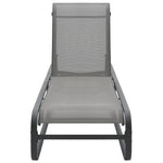 Sun Lounger Aluminium and Textilene 47843