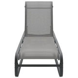 Sun Lounger Aluminium and Textilene 47843