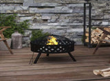 Fire Pit with Poker 58 cm XXL Steel 360062