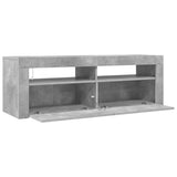 TV Cabinet with LED Lights Concrete Grey 120x35x40 cm 804314