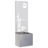 Garden Privacy Screen Sliver 50 x 150 cm Stainless steel 876473