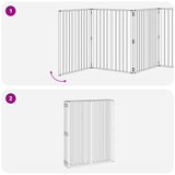 Dog Gate 8 pcs Black 80 x 100 cm Galvanised Steel 892004